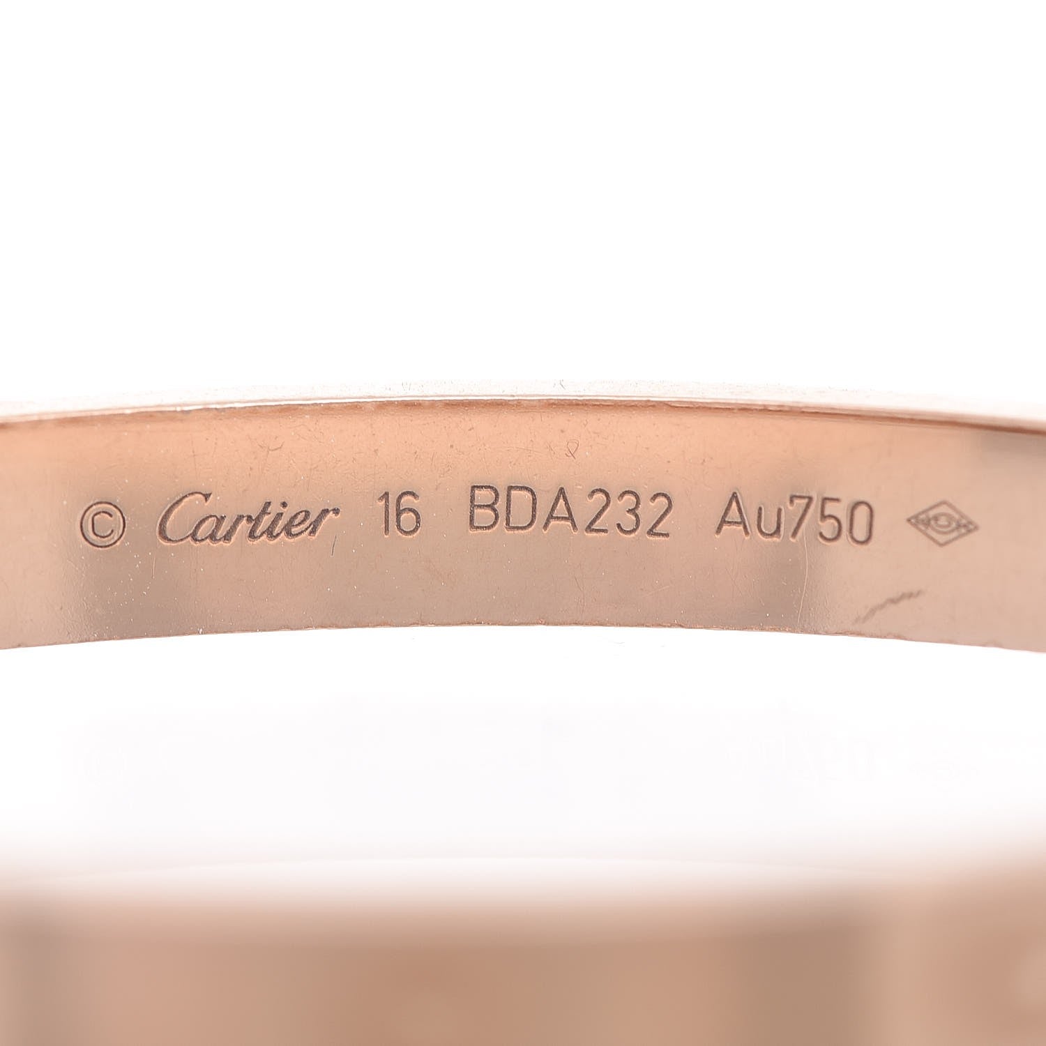 Cartier 18K Pink Gold LOVE Bracelet 16 4 of 6