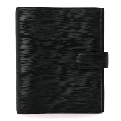 Louis Vuitton Epi Large Ring Agenda Cover Black 1 of 13