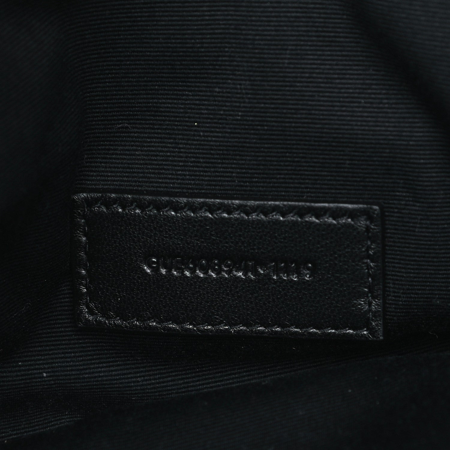 Saint Laurent Grained Lambskin Quilted Mini Becky Double Zip Bag Black 11 of 16