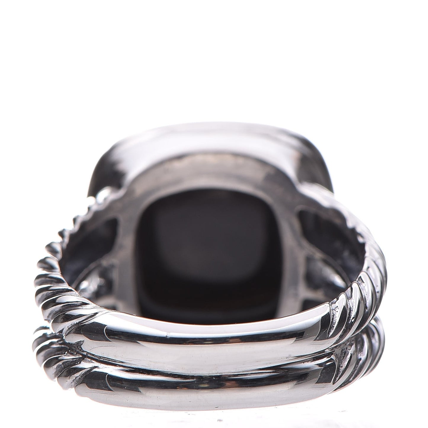 Sterling Silver Diamond Black Onyx 11mm Albion Ring 54 7