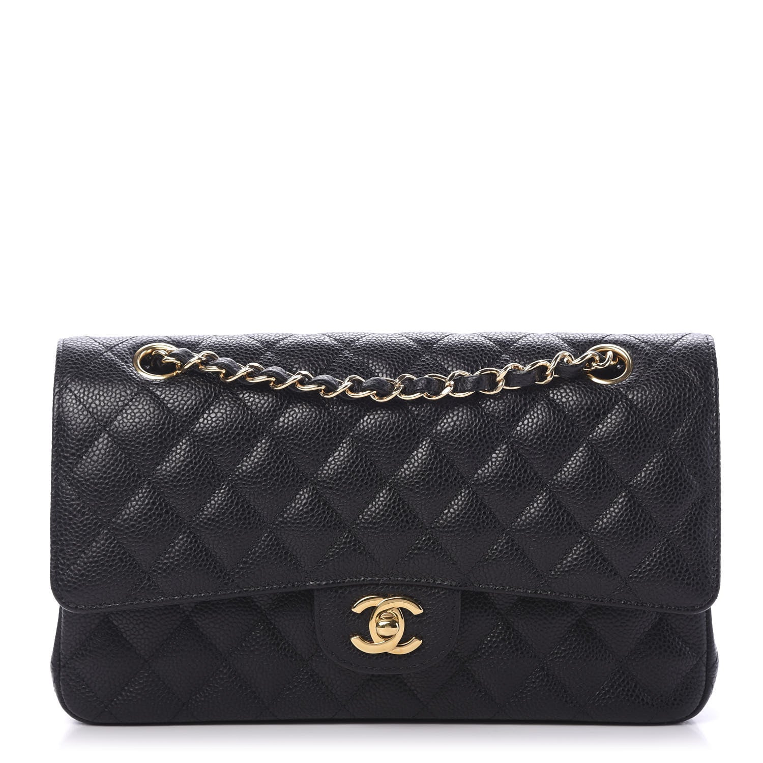 Chanel Caviar Quilted Medium Double Flap Black 1 of 9