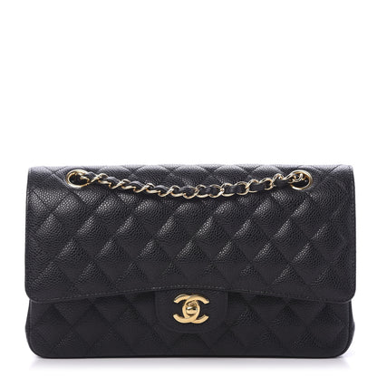 Chanel Caviar Quilted Medium Double Flap Black 1 of 9