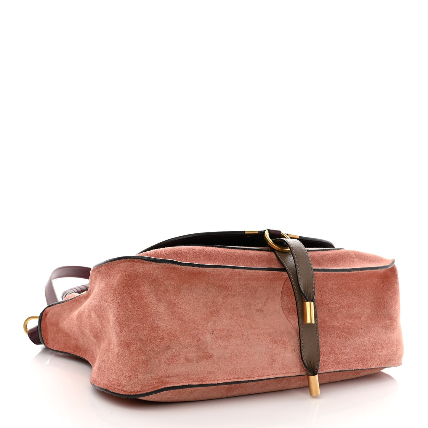 Suede Calfskin Braided Medium Marcie Double Carry Canyon Rose