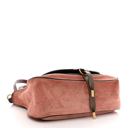 Chloe Suede Calfskin Braided Medium Marcie Double Carry Canyon Rose 4 of 14