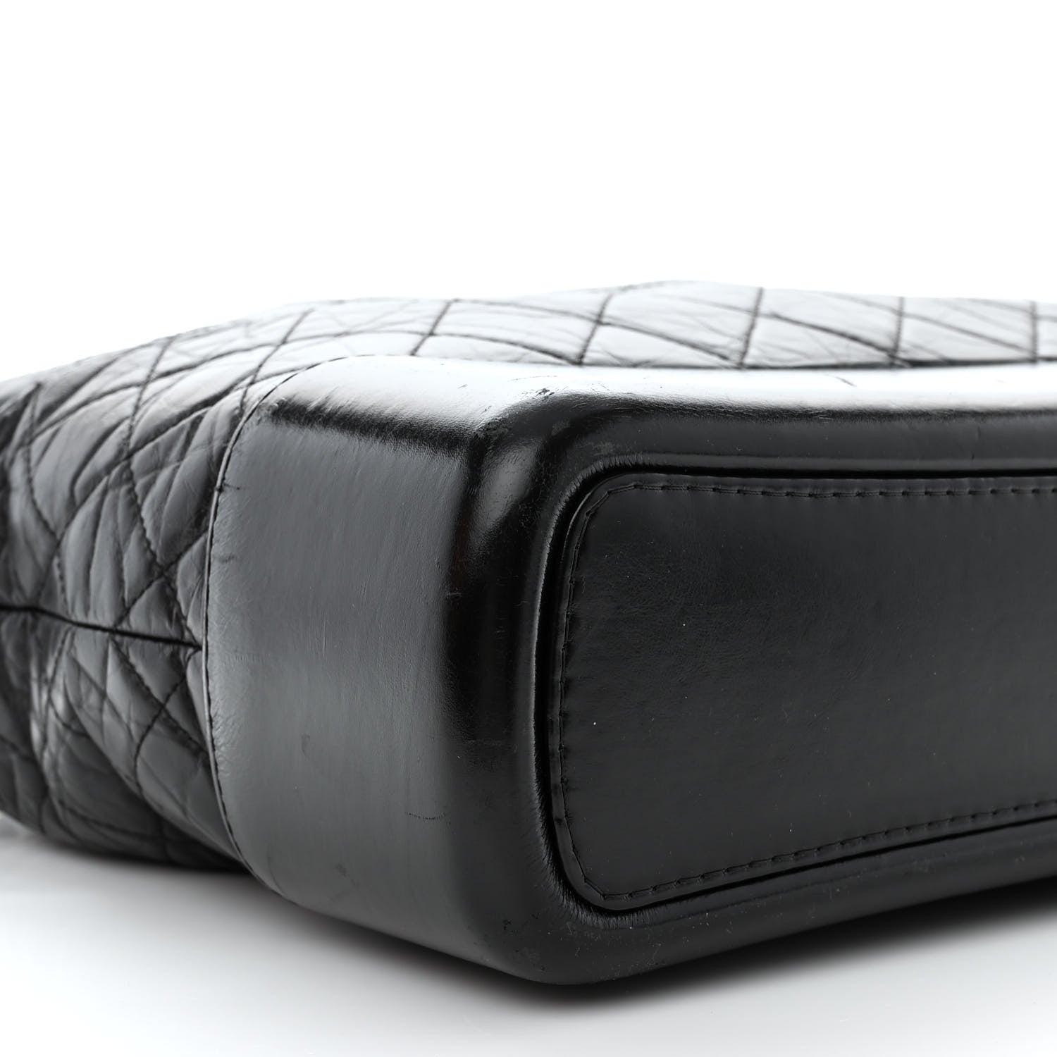 Chanel Aged Calfskin Quilted Large Gabrielle Hobo Black 9 of 12