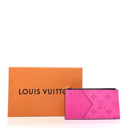 Louis Vuitton Taigarama Coin Card Holder Fuchsia 7 of 7