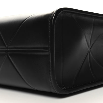 Prada Soft Calfskin Triangolo Symbole Embossed Medium Tote Black 9 of 9