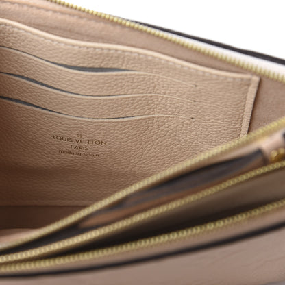 Louis Vuitton Empreinte Double Zip Pochette Beige Rose Creme 8 of 9