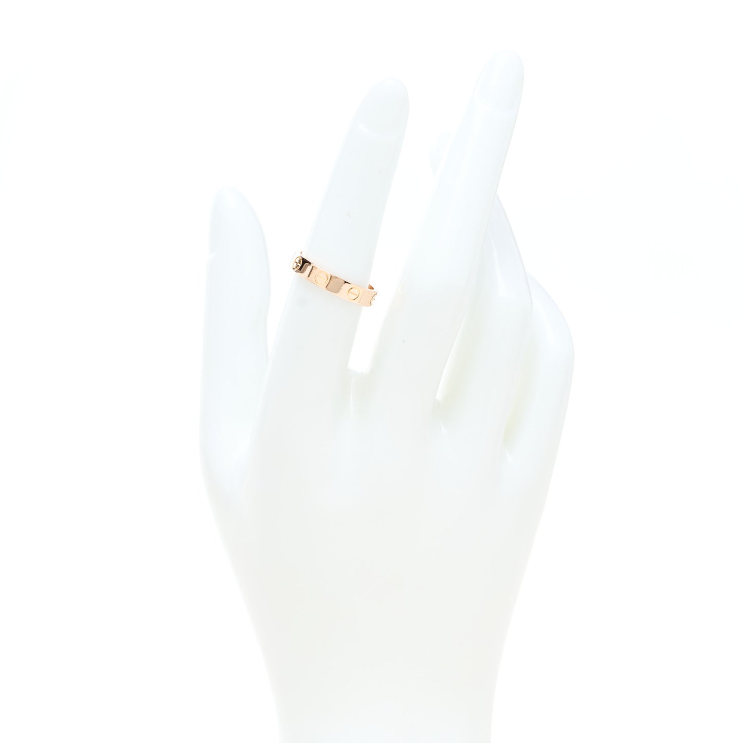 18K Pink Gold 3.5mm LOVE Wedding Band Ring 52 6
