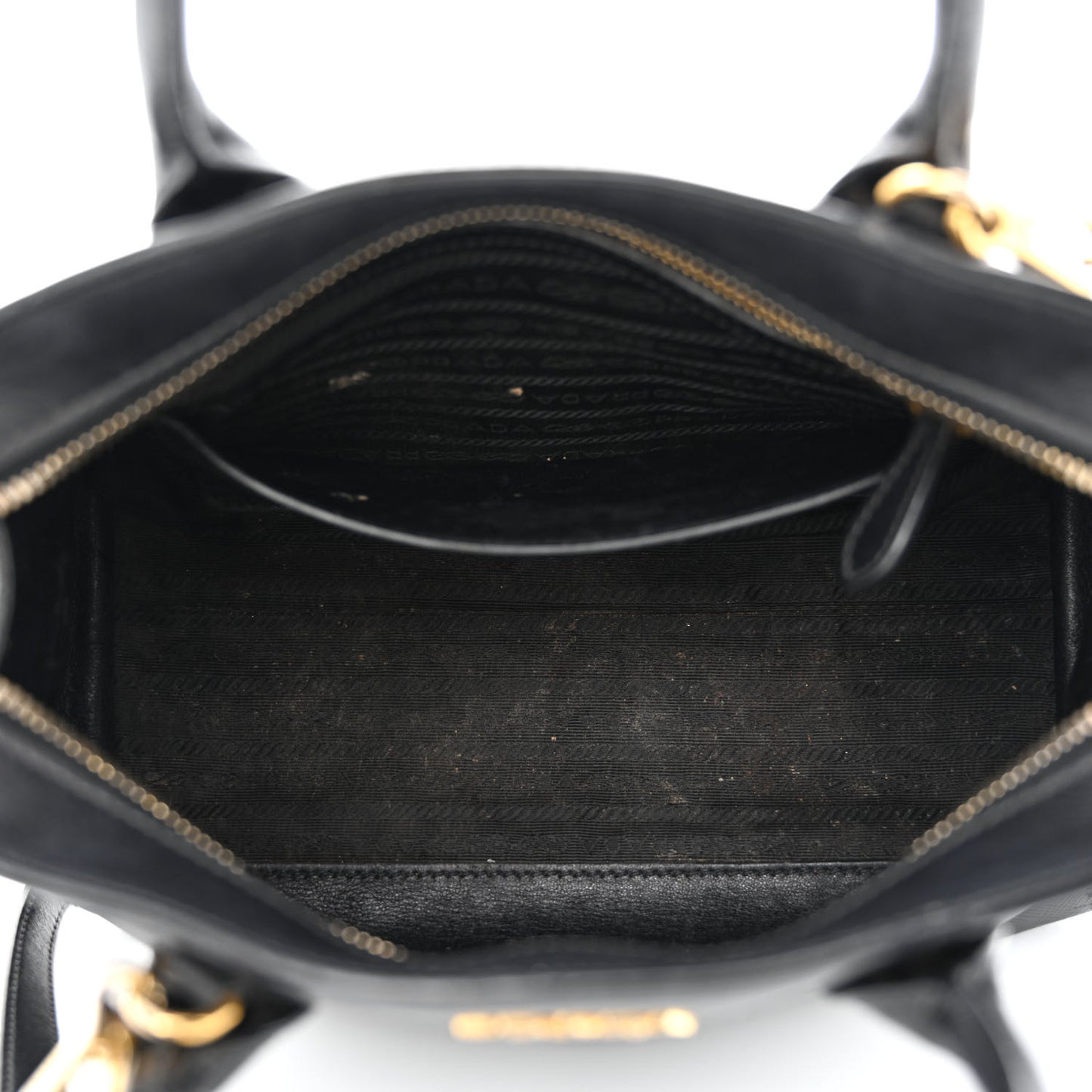 Saffiano City Calfskin Small Esplanade Tote Black