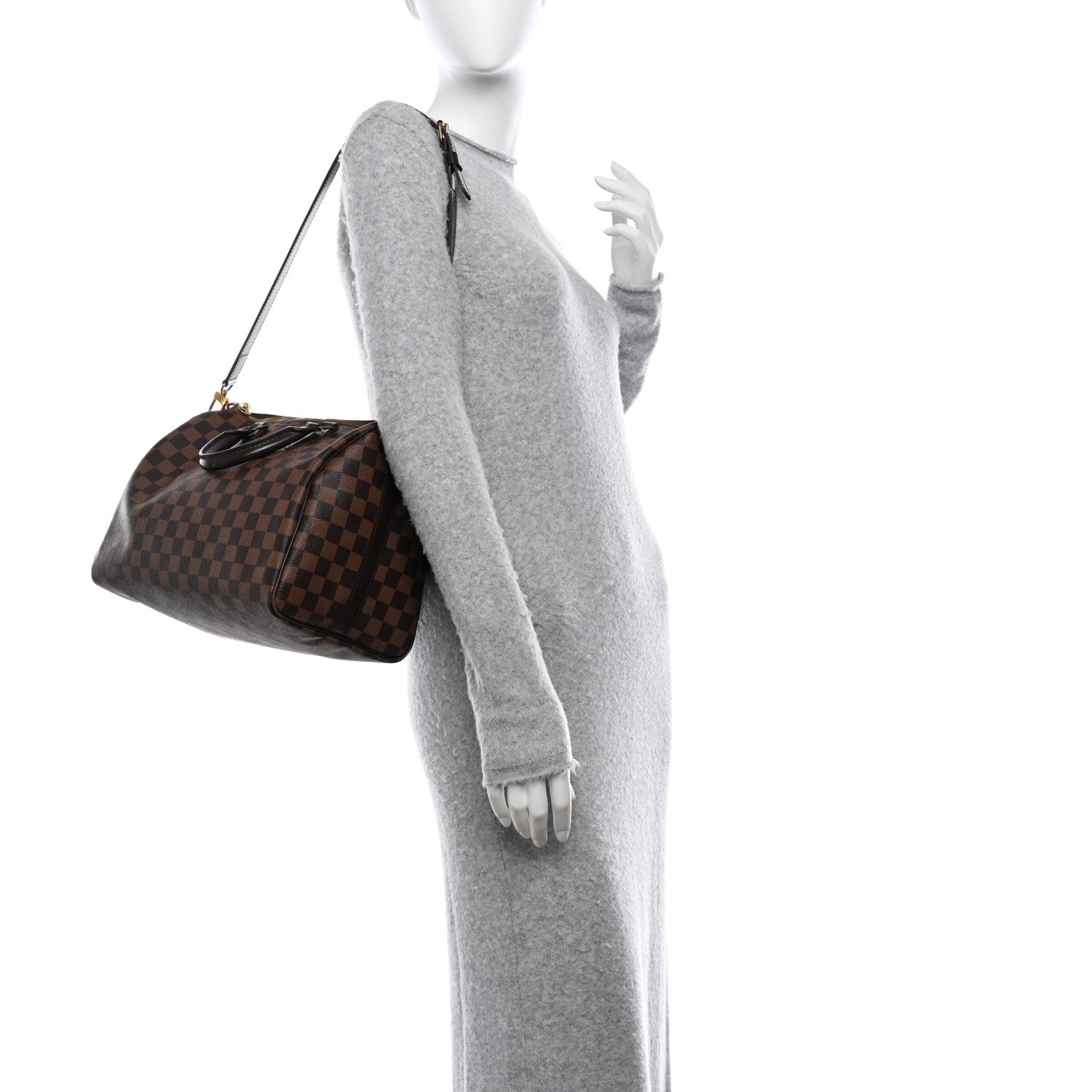 Louis Vuitton Damier Ebene Speedy Bandouliere 35 2 of 12