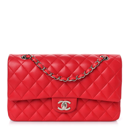 Chanel Lambskin Quilted Medium Double Flap Red 1 of 8
