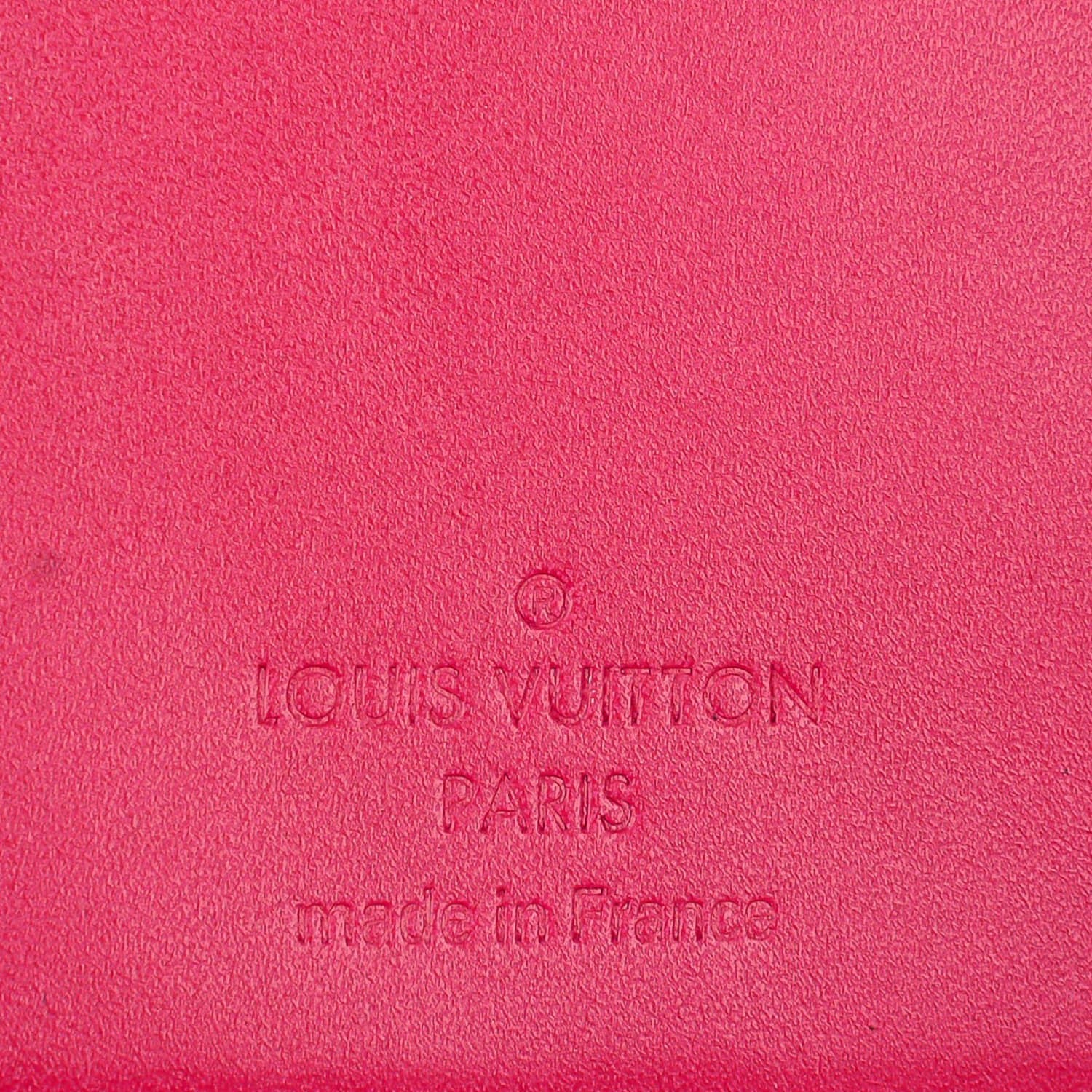 Louis Vuitton Vernis French Purse Wallet Rose Indien 6 of 7