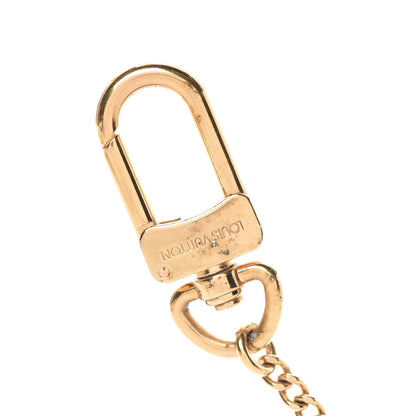 Louis Vuitton Metal Pochette Extender Key Ring Chain Gold 3 of 4