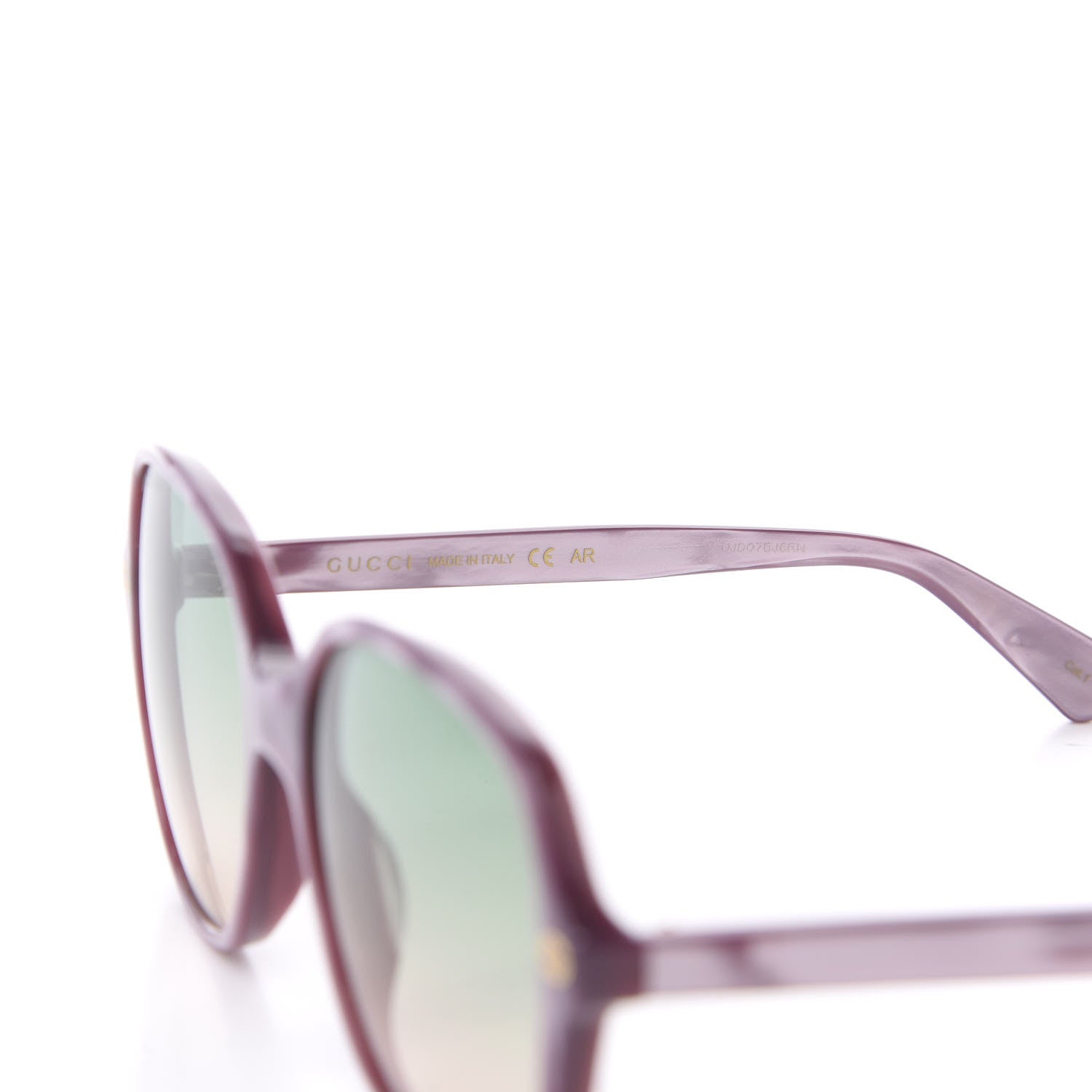 Gucci Acetate Square Frame GG0092S Sunglasses Purple 6 of 7
