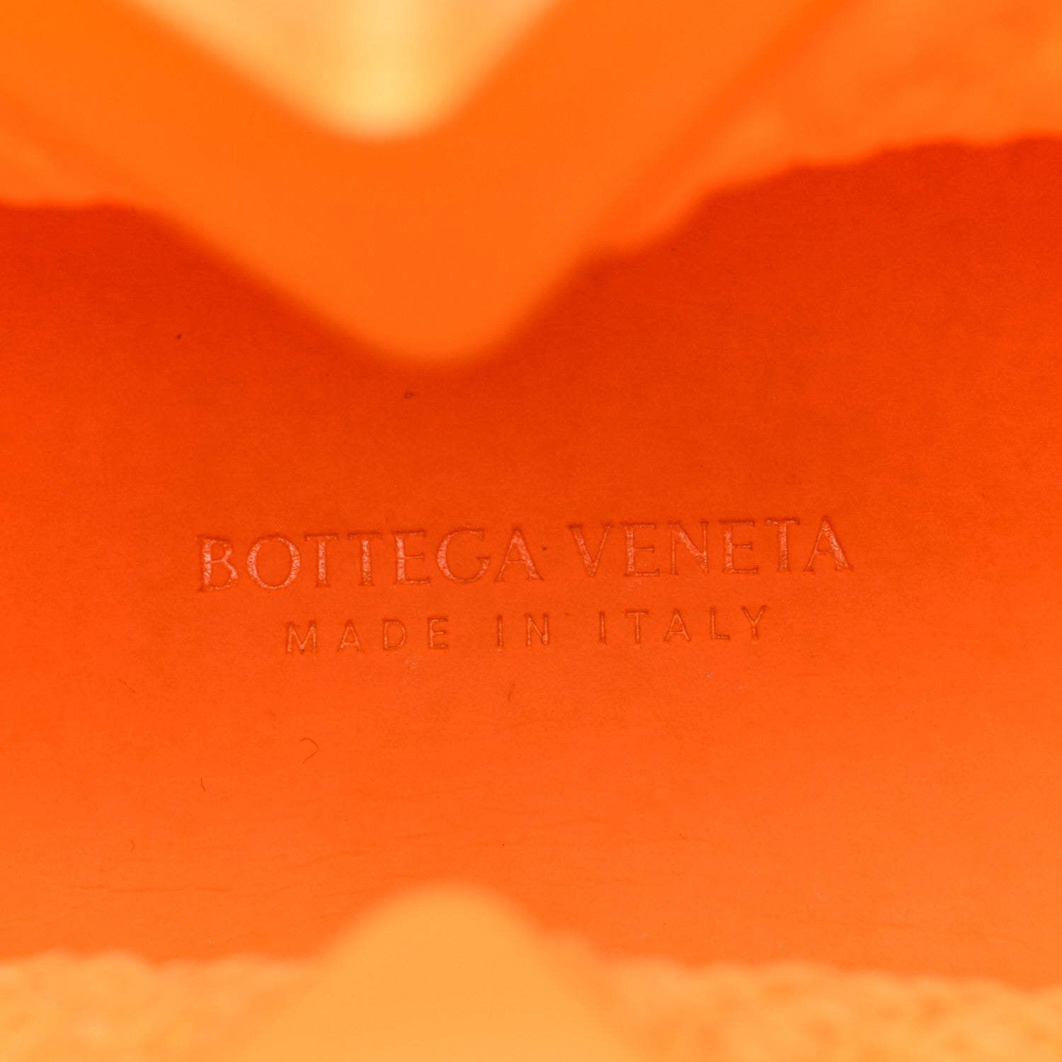 Bottega Veneta Rubber Crochet Small The Point Triangle Bag Tangerine 6 of 9