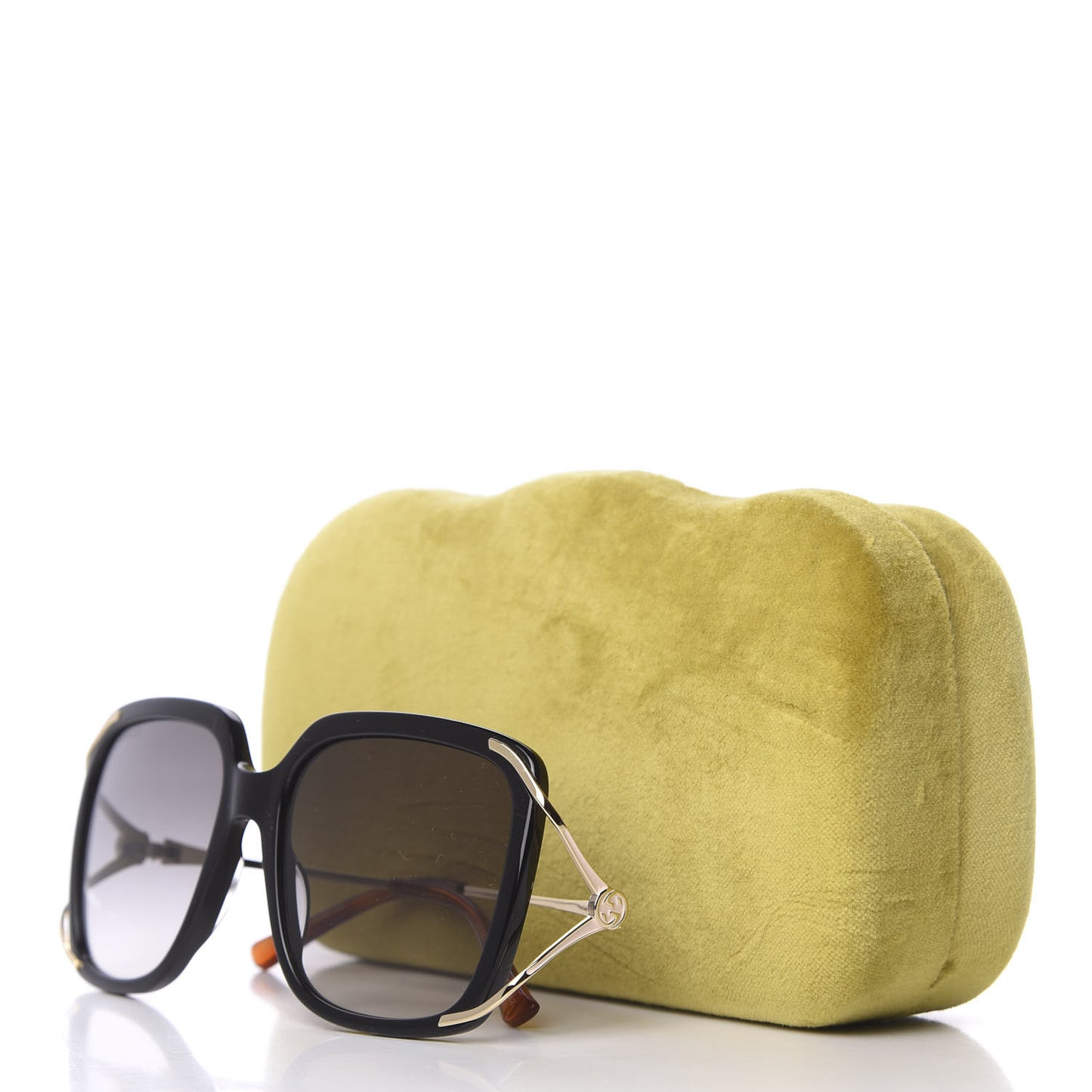 Acetate Butterfly Sunglasses GG0647S Black White