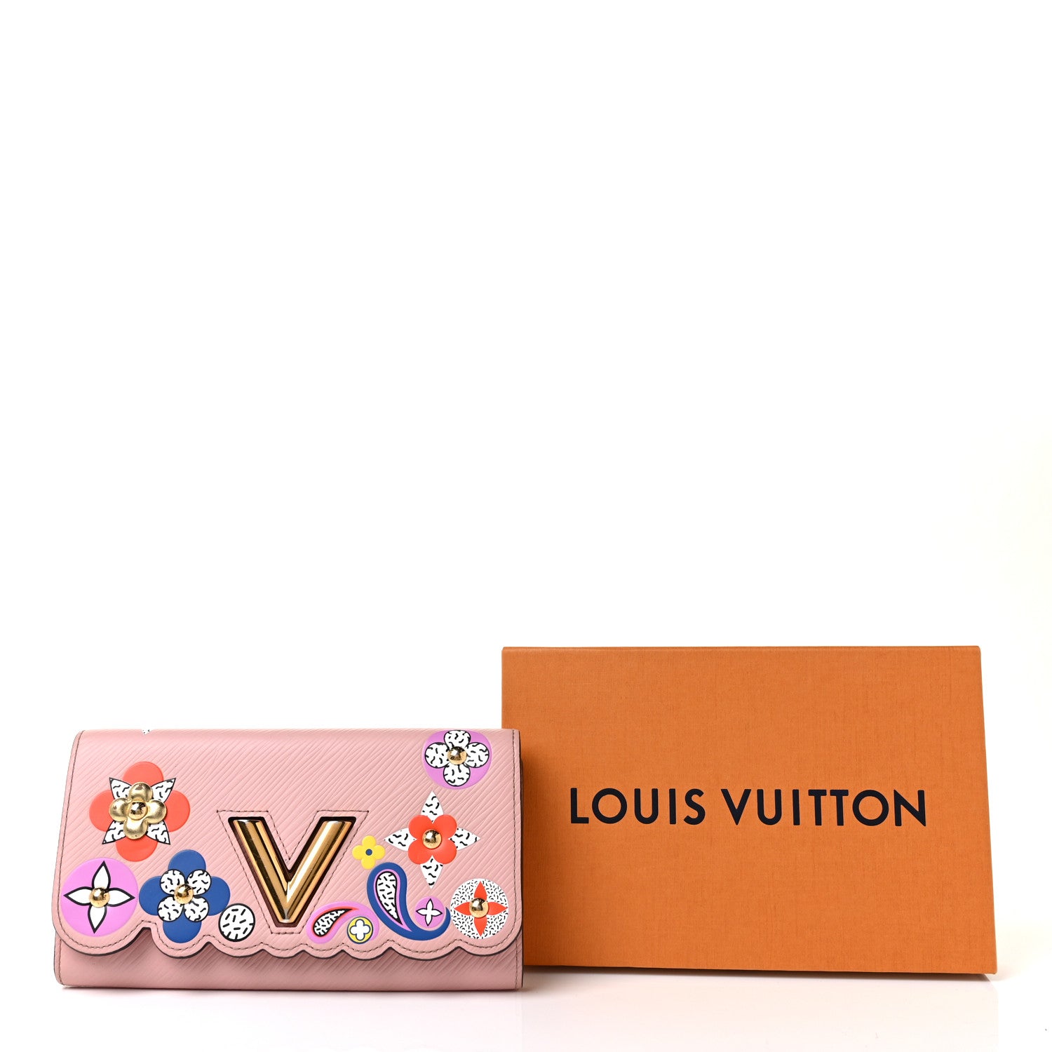 Louis Vuitton Epi Blooming Flowers Twist Wallet Rose Ballerine 9 of 9