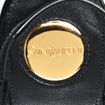 Saint Laurent Patent Calfskin Jacqueline 75 Slingback Pumps 38 Black 8 of 11