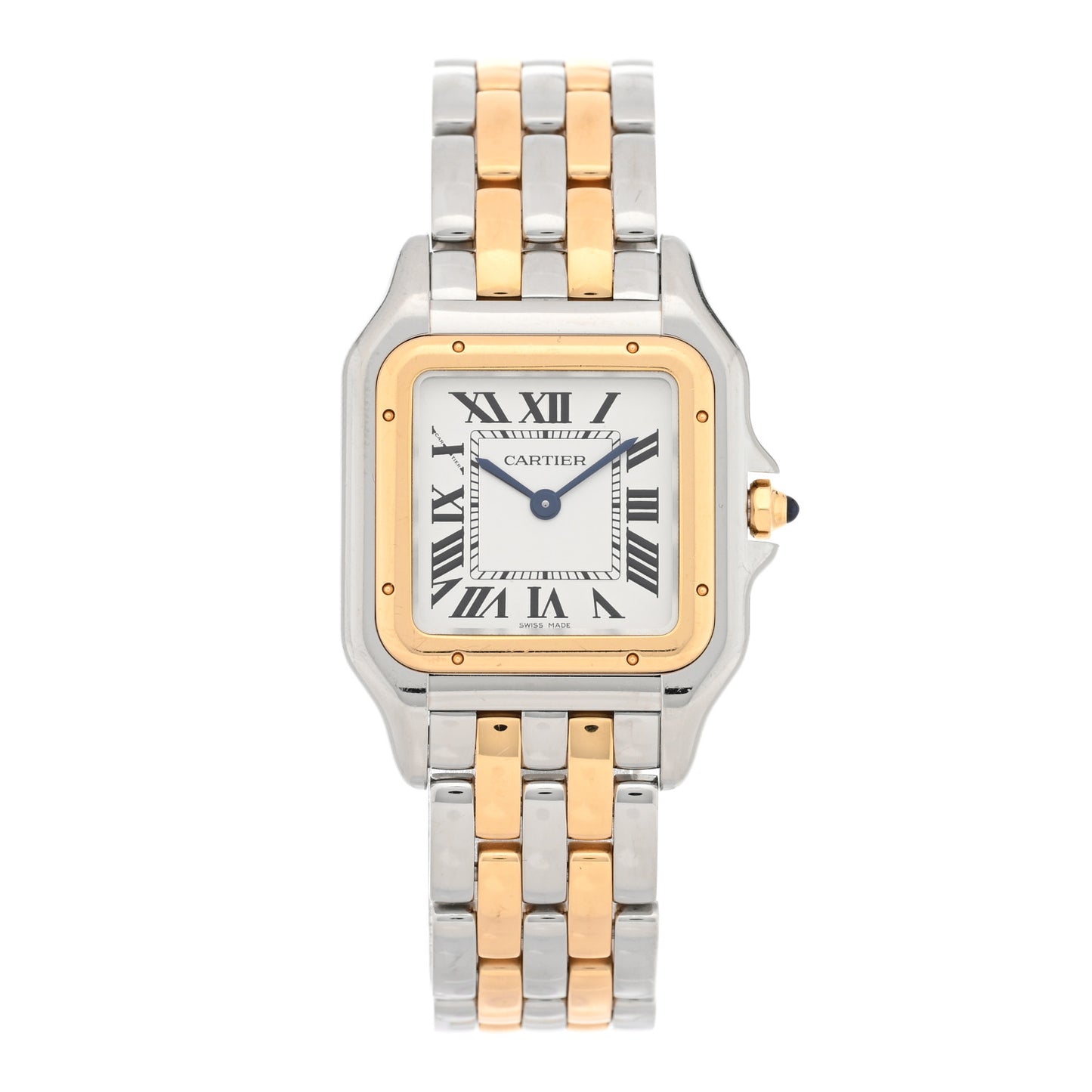 Stainless Steel 18K Yellow Gold 27mm Panthere Quartz Watch