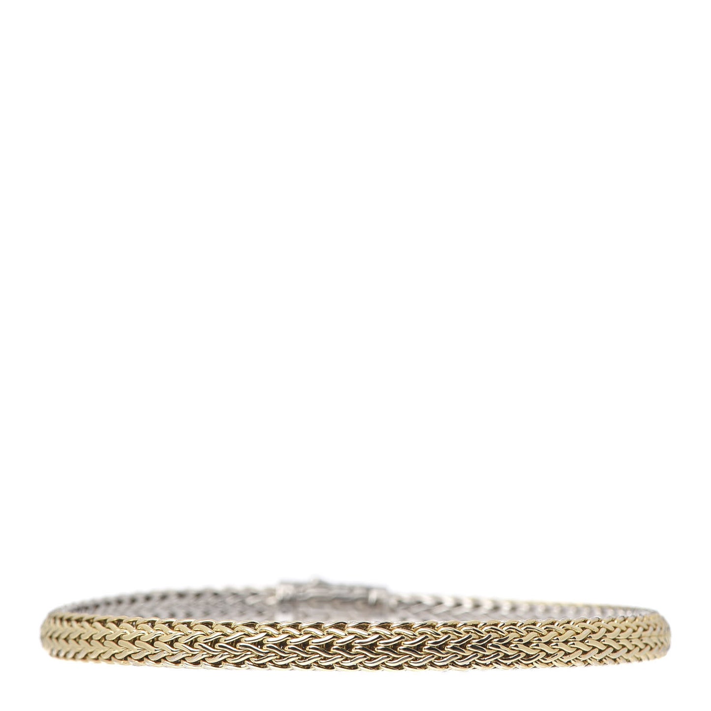 Sterling Silver 18K Yellow Gold 5mm Classic Chain Reversible Bracelet