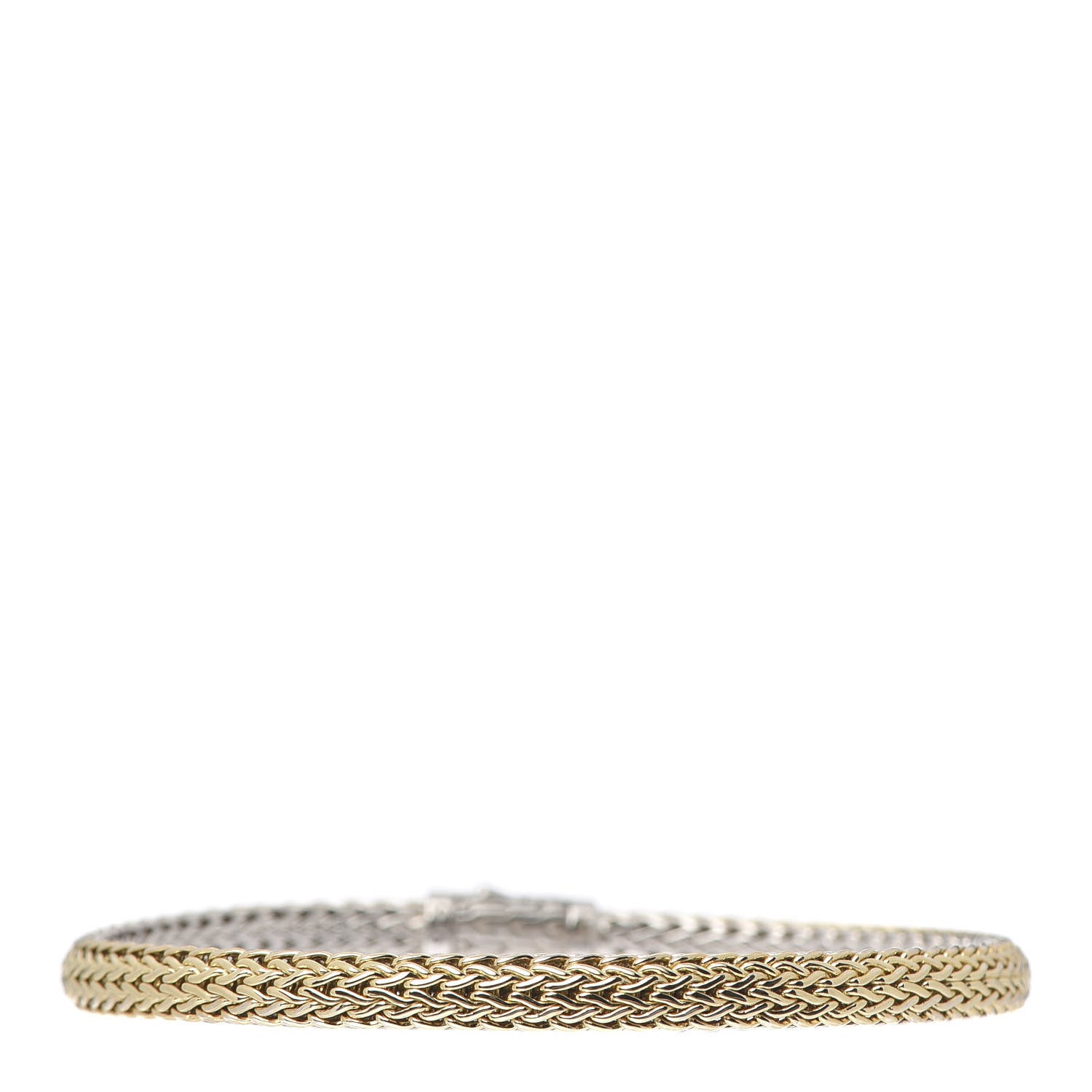 John Hardy Sterling Silver 18K Yellow Gold 5mm Classic Chain Reversible Bracelet 3 of 5