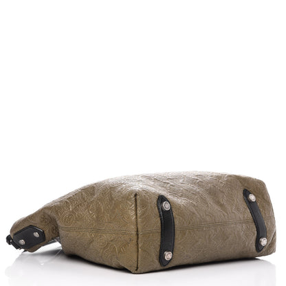 Louis Vuitton Monogram Lambskin Antheia Hobo PM Olive 4 of 8