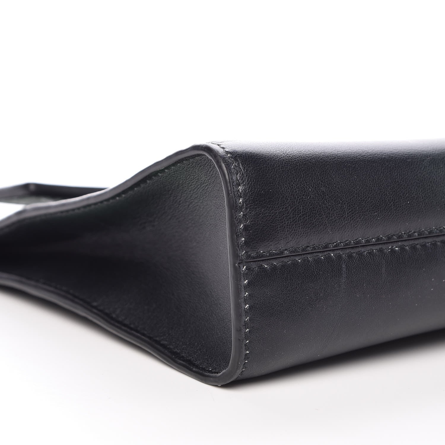 Lanvin Calfskin Krista Kim Reglisse Clutch Green Black 11 of 15