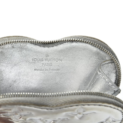 Louis Vuitton Monogram Miroir Heart Coin Purse Silver 5 of 6
