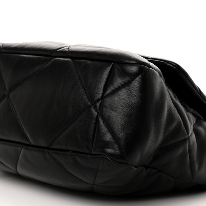 Chanel Lambskin Quilted Large Chanel 19 Flap Black 10 of 10