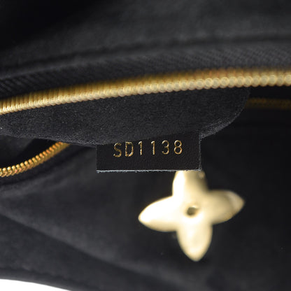 Louis Vuitton Monogram Flower Hobo Black 6 of 8