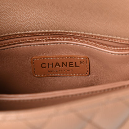 Chanel Caviar Quilted Mini Coco Handle Flap Brown 6 of 9