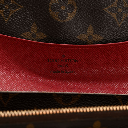 Louis Vuitton Monogram Emilie Wallet Red 6 of 10