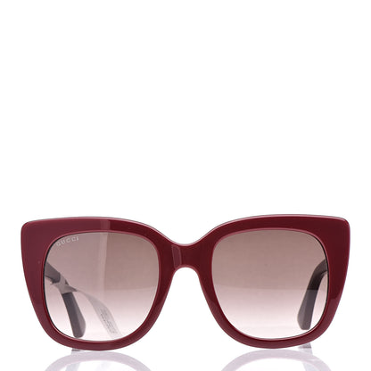 Gucci Cat Eye GG0163S Sunglasses Burgundy 2 of 6