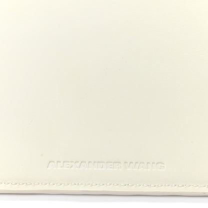 Alexander Wang Calfskin Snakeskin Embossed Prisma Flat Pouch White Silver Hardware 13 of 14