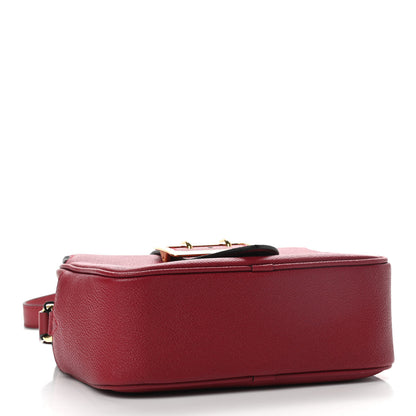 Burberry Soft Grain Calfskin Small Buckle Zip Bag Red 4 of 9