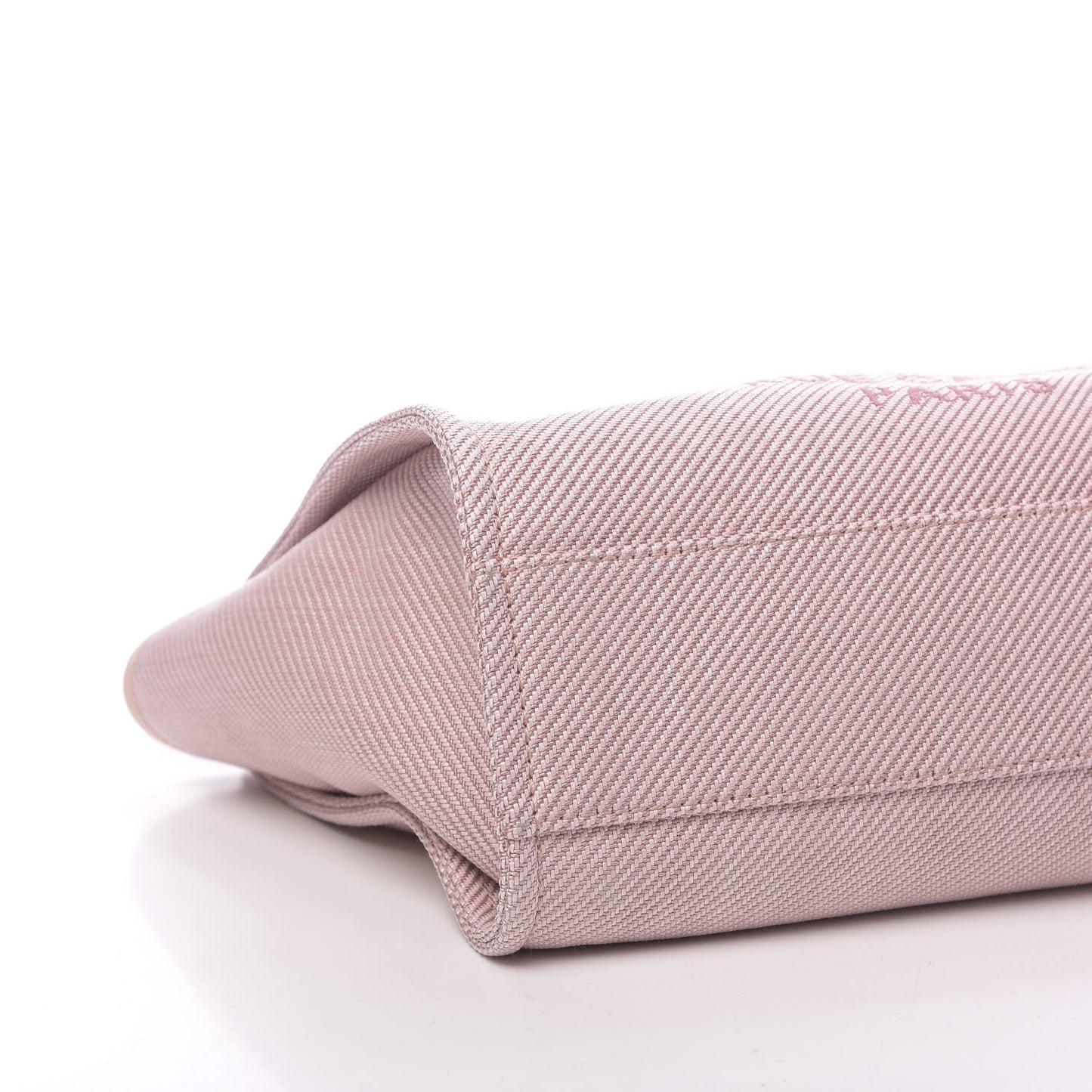 Mixed Fibers Calfskin Small Deauville Tote Rose Pink