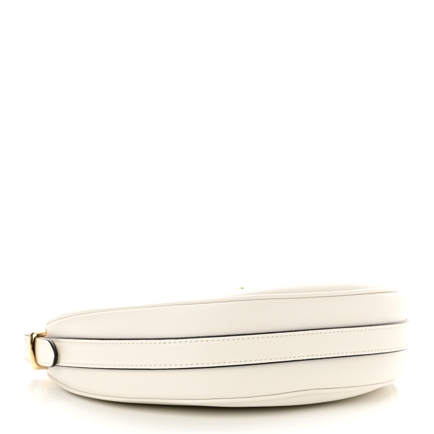 Prada Soft Calfskin Arque Shoulder Bag White 4 of 10
