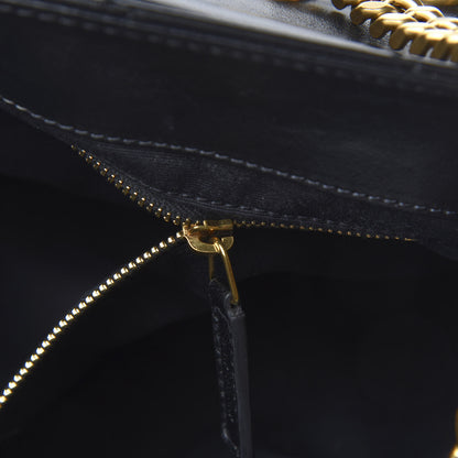 Saint Laurent Calfskin Y Quilted Monogram Large Loulou Chain Satchel Black 7 of 10