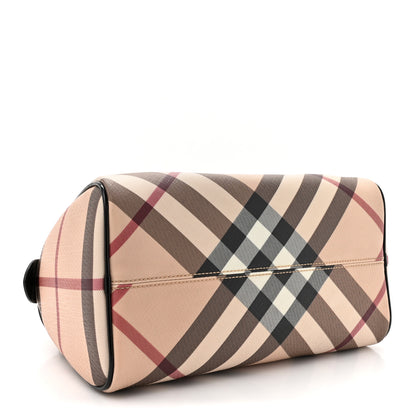 Burberry Nova Check Small Chester Bowling Bag Black 4 of 11