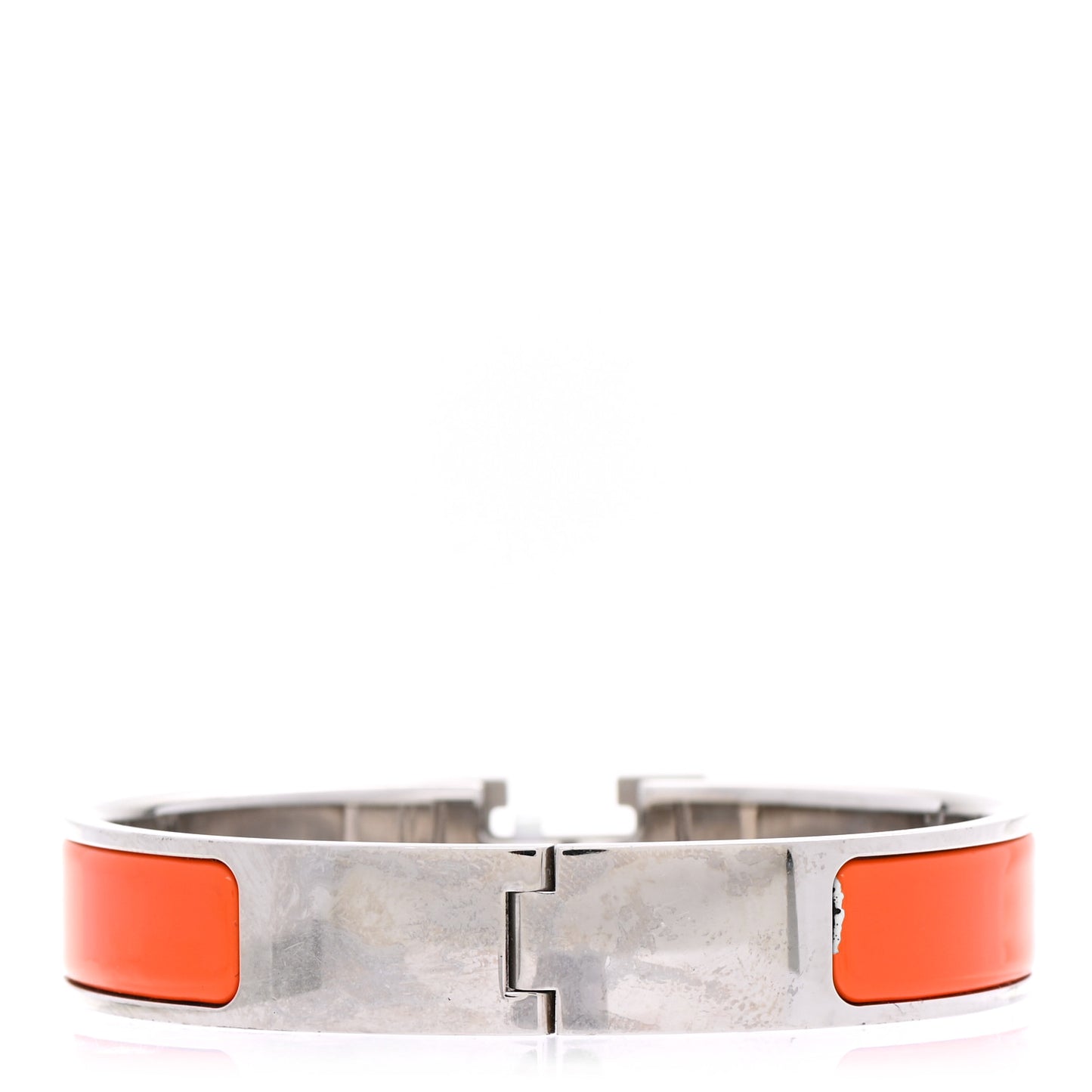 Enamel Narrow Clic Clac H Bracelet PM Orange