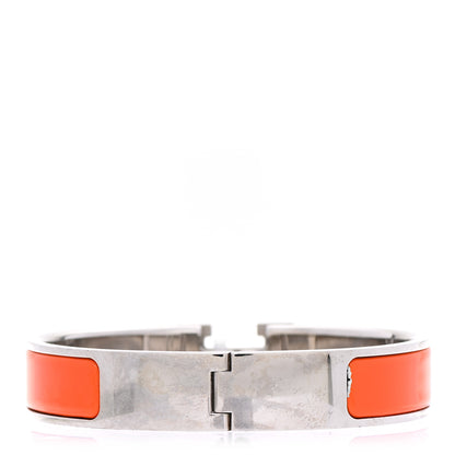 Hermes Enamel Narrow Clic Clac H Bracelet PM Orange 3 of 4