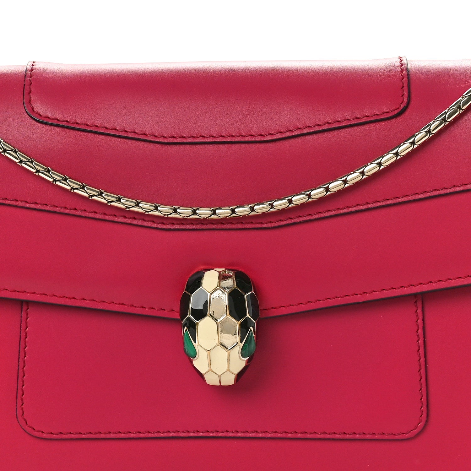 Bulgari Calfskin Serpenti Forever Crossbody Bag Pink 8 of 10