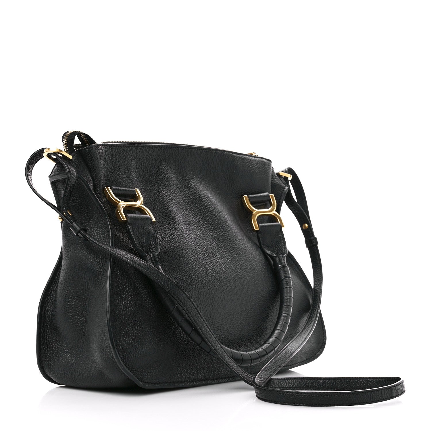 Chloe Calfskin Medium Marcie Satchel Black 3 of 11