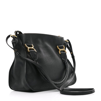 Chloe Calfskin Medium Marcie Satchel Black 3 of 11
