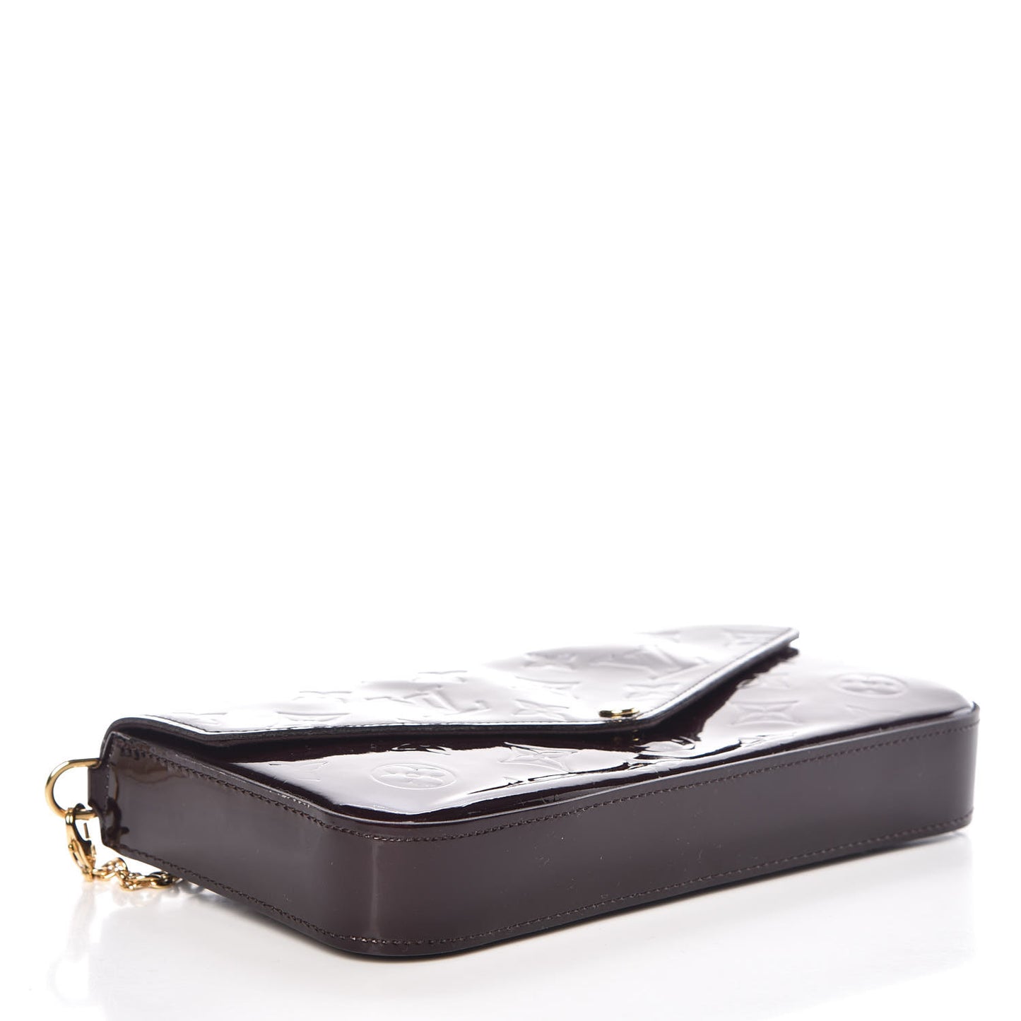 Vernis Pochette Felicie Chain Wallet Amarante