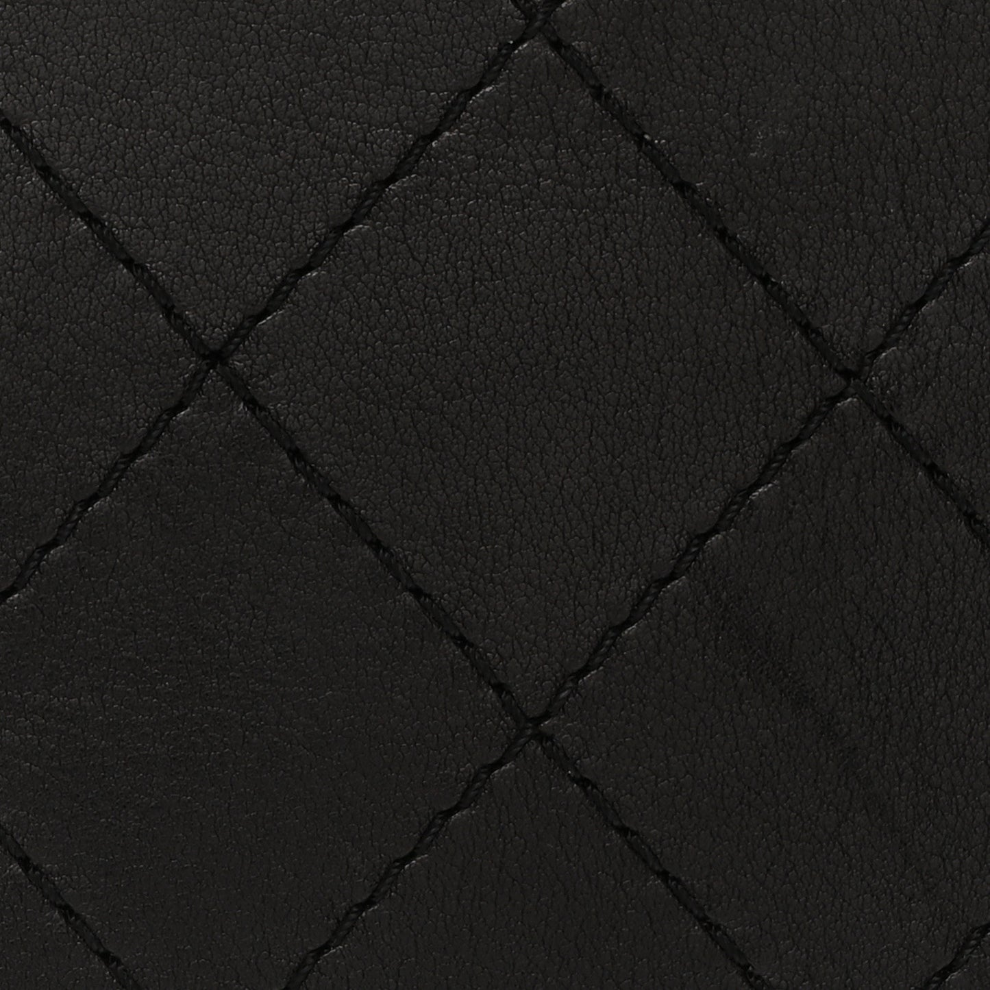 Calfskin Stitched Messenger Flap Bag Black