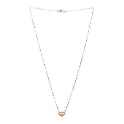 Cartier 18K Pink Gold Pink Sapphire XS Hearts and Symbols Necklace 2 of 4