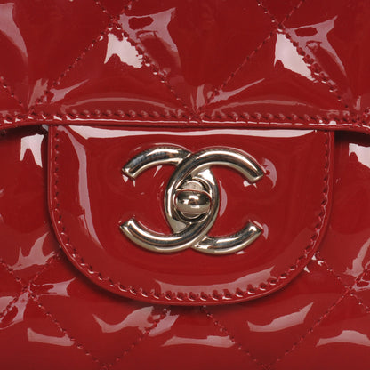 Chanel Patent Jumbo Single Flap Red 5 of 9