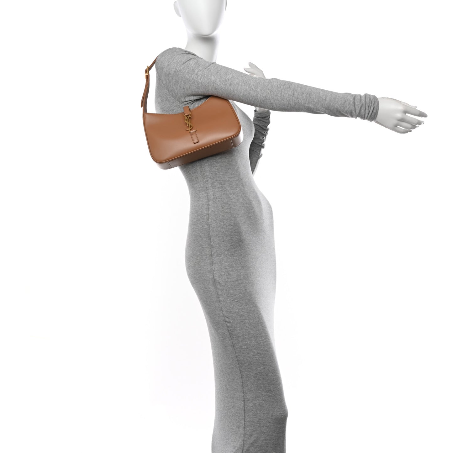 Smooth Calfskin Le 5 A 7 Hobo Brown